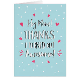 Hey Mama danke Mutter Tageskarte