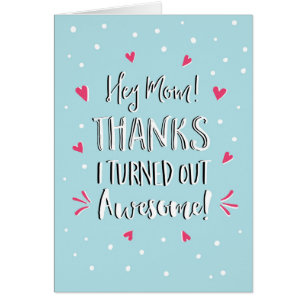 Hey Mama danke Mutter Tageskarte