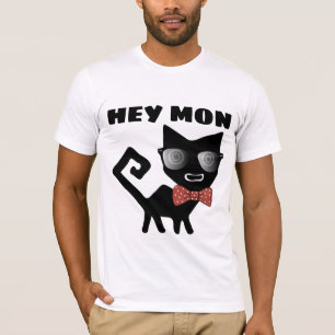 HEY MON, T-shirts COOL JAMAICAN CAT, Drôle