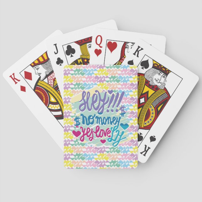 HEY!!! NO MONEY YES LOVE(LOVELY) BY MASANSER SPIELKARTEN (Rückseite)