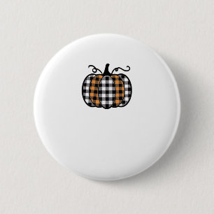 Hey Pumpkin Buffalo Kariert für Herbst Herbst Than Button
