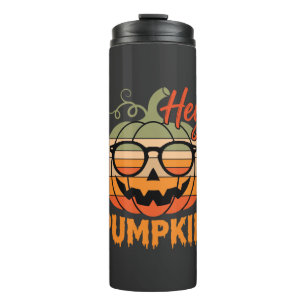 Hey Pumpkin Retro Halloween Sonnenbrille Thermosbecher