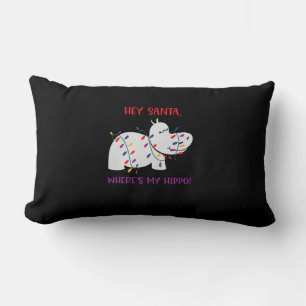 Hey Santa, Where's my hippo 2 Lendenkissen