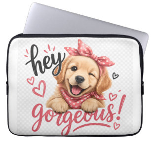 Hey Schönes Süßes Hund Design Laptopschutzhülle