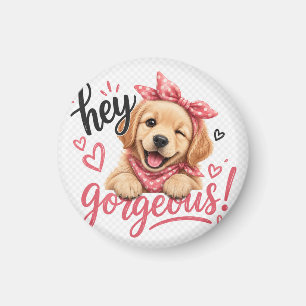 Hey Schönes Süßes Hund Design Magnet
