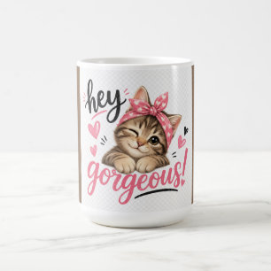 Hey Schönes Süßes Katzen-Design Kaffeetasse