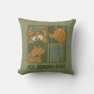 Hey Scooby-Doo Tribal Square Grafik Kissen