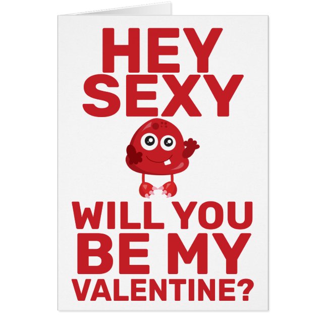 Hey Sexy Naughty Cheeky Monster Niedlich Red Valen (Vorne)