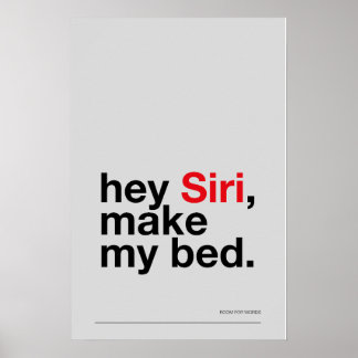 HEY SIRI, FAIS MON LIT – Décoration murale de cham