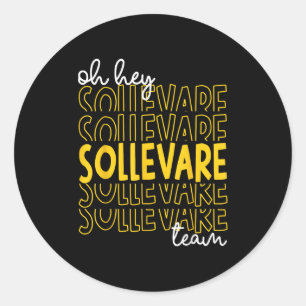 Hey Sollevare Team House of Uplift Rca Schoo Runder Aufkleber