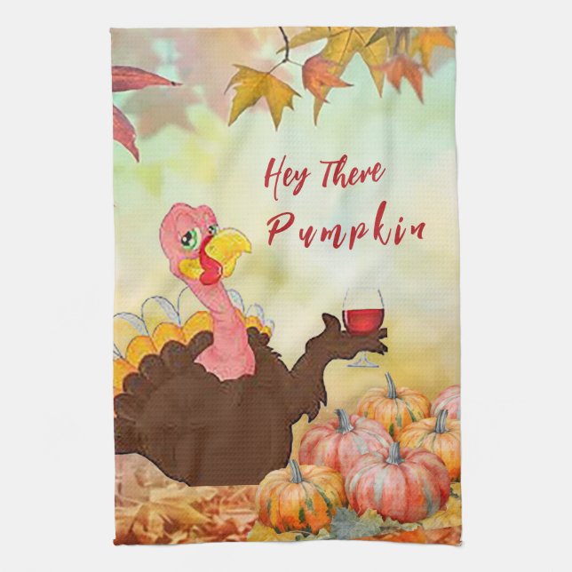 „Hey There Pumkin“-Küchenhandtuch Geschirrtuch (Vertikal)
