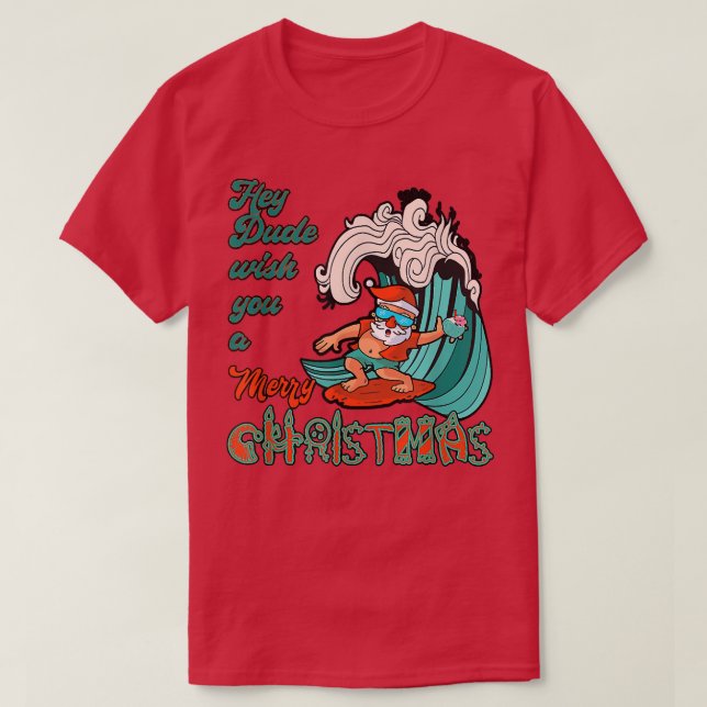 Hey Typ wünscht dir ein frohes Weihnachtsfest im W T-Shirt (Design vorne)