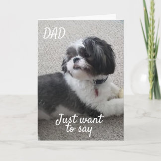 "HEY VATER" SAGT PUP "HABE EINEN GLÜCKLICHEN VATER KARTE