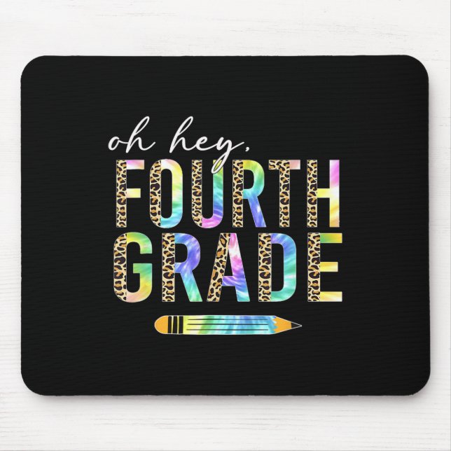 Hey, Vierter Klasse zurück an Schüler 4. Gra Mousepad (Vorne)