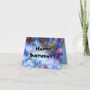 Hey vous sur Bokeh Style Carte de voeux pliée
