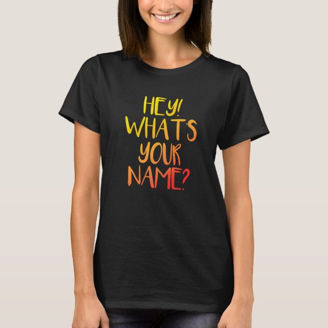 Hey, was ist dein Name Tony und Ezekiel Funny Conv T-Shirt (Vorderseite)
