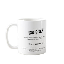 ‘Hey Wassup’ Chèvres tasse à café 11 oz