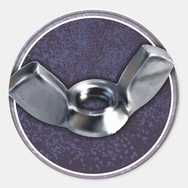 Hey Wingnüsse! Runder Aufkleber (Vorderseite)