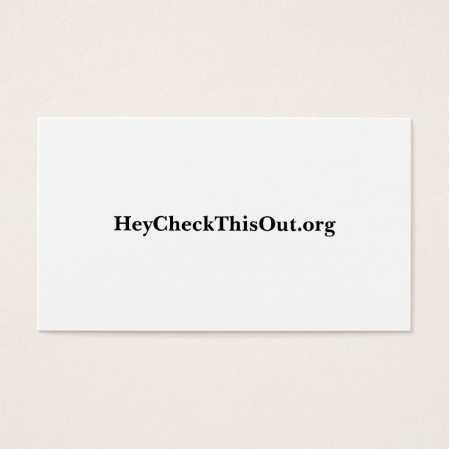 HeyCheckThisOut.org (Vorderseite)