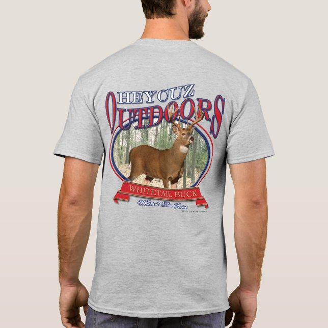 HeyCuz Outdoor Whitetail Buck T-Shirt (Rückseite)