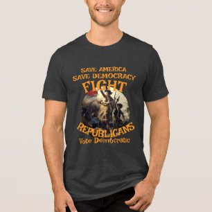 HG CBP WEIßES HAUS KÄFIGKAMPF 250. JUBILÄUM T Tri-Blend SHIRT