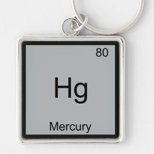 Hg - Merkur Funny Chemistry Element Symbol T-Shirt Schlüsselanhänger