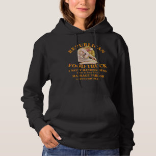 HG REPUBLIKANISCHE MASSAGE-PARLOR EKLIGE DIENSTMÄD HOODIE
