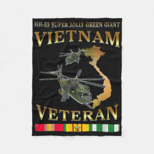 Hh-53 Super Jolly Green Giant Helicopter Vietnam V Fleecedecke