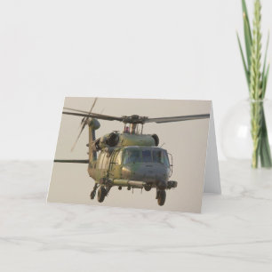 HH-60G pavent la carte de voeux d'hélicoptère de
