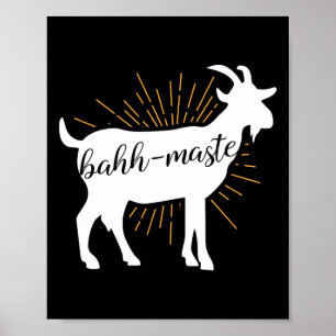 Hh-maste Ziegen Yoga Namaste Pun Shirt Geschenk Mä Poster