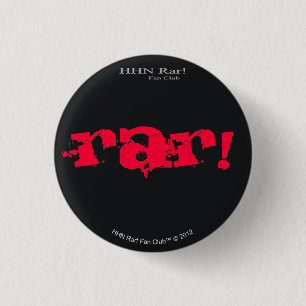 HHN Rar! 1" Schwarz-runder Knopf Button