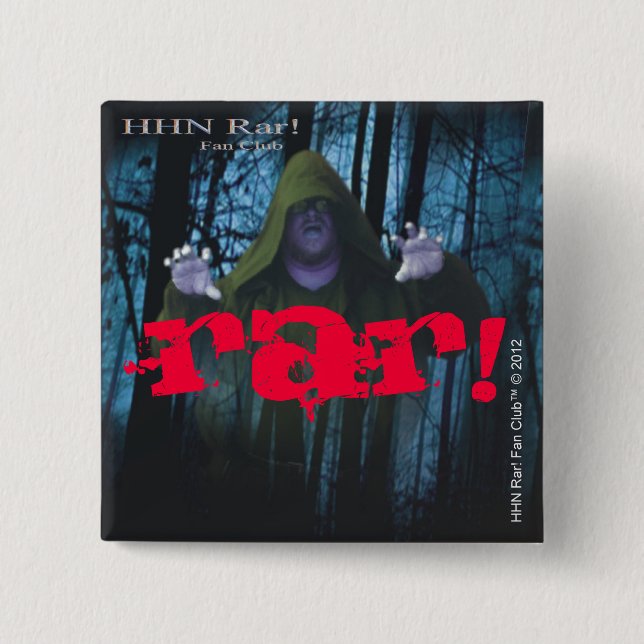 HHN Rar! 2" quadratischer Knopf 2 Button (Vorderseite)