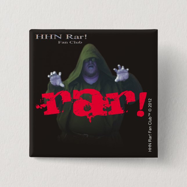 HHN Rar! 2" quadratischer Knopf 3 Button (Vorderseite)
