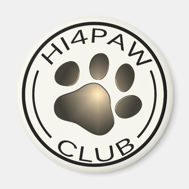 HI4PAW-Club Magnet (Vorne)