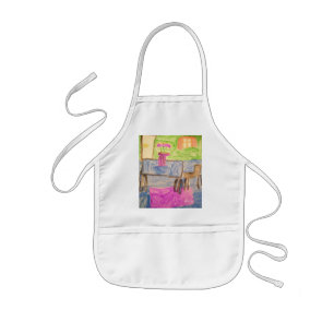 HI54ART™ Aquarelldrucke Kinderschürze