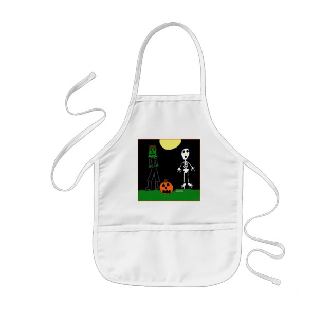 HI54AUTM Halloween Haunters Kinderschürze (Vorne)