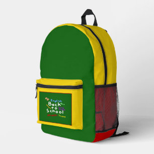 HI54EDU Zurück zur Schule Bedruckter Rucksack