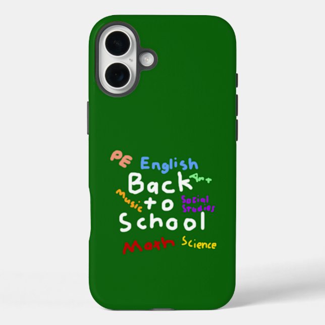 HI54EDU Zurück zur Schule iPhone 16 Plus Hülle (Rückseite)