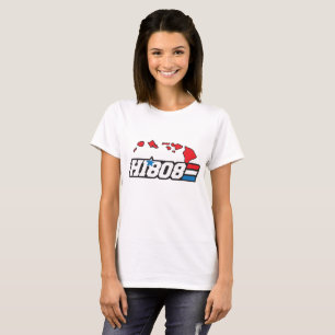 HI808 Hawaii Pride Graphic mit Island Vibes T-Shirt