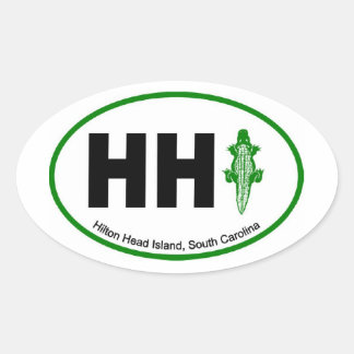 HI Aligator Euro Oval Ovaler Aufkleber