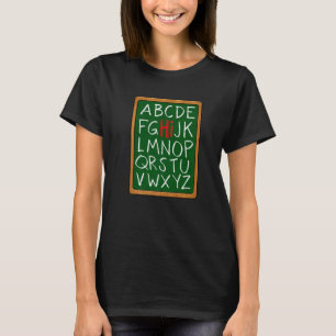 Hi Alphabet Characters English Toodlers Liebe T-Shirt