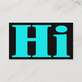 Hi!Cheery.All purpose.Introduction call card. Telefonnummerkarte