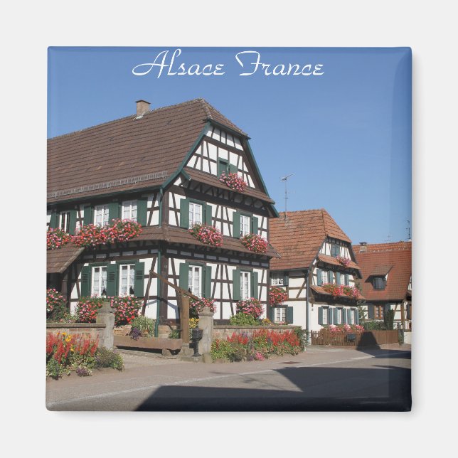 Hi def Fotografie von Elsass Frankreich Magnet (Vorne)