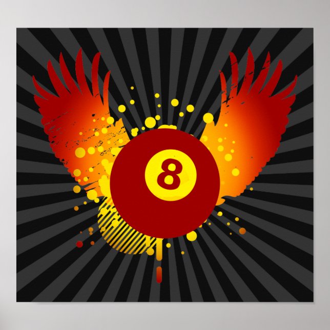 Hi-Fi-Billard Poster (Vorne)