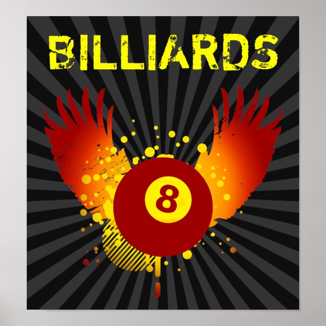 Hi-Fi-Billard Poster (Vorne)