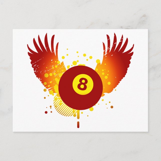 Hi-Fi-Billard Postkarte (Vorderseite)