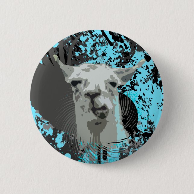 Hi-Fi-Lama. Button (Vorderseite)
