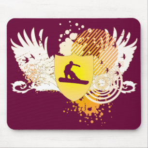 Hi-Fi-Snowboard Mousepad