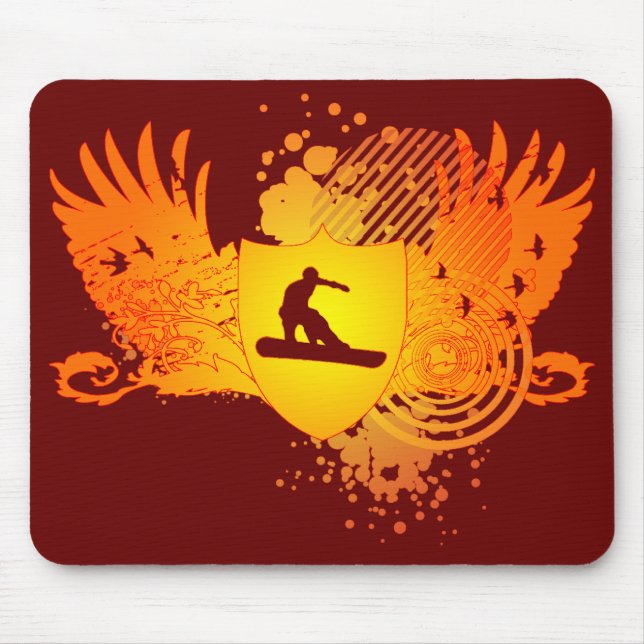 Hi-Fi Snowboarden. Mousepad (Vorne)