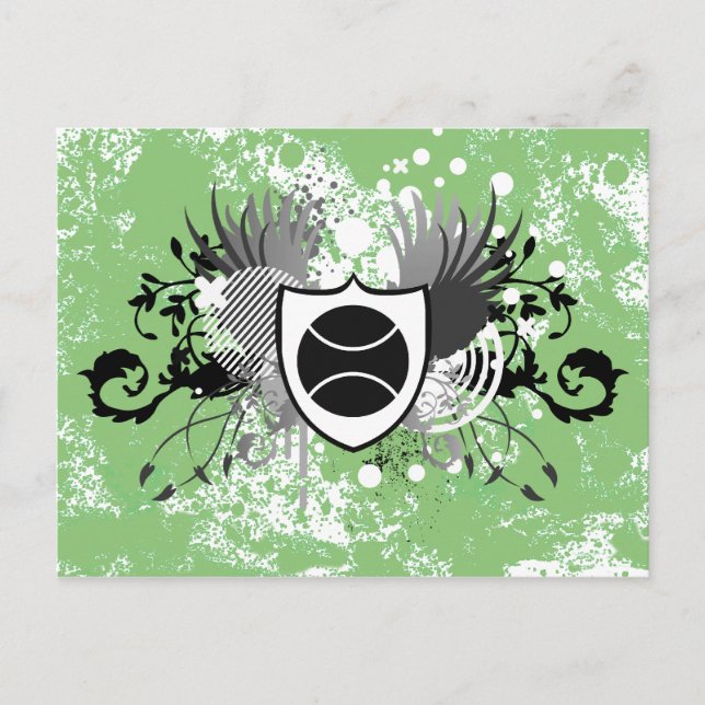 Hi-Fi-Tennis Postkarte (Vorderseite)